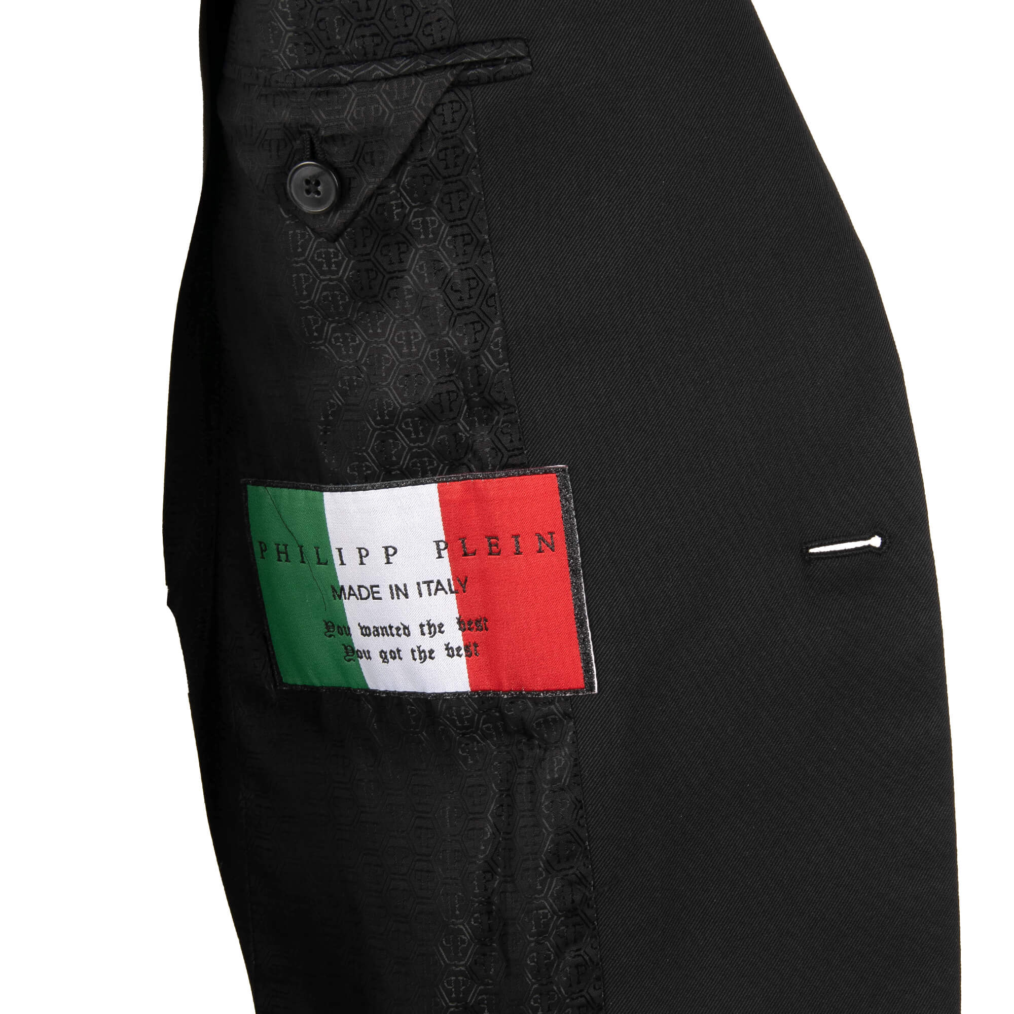 Cotton Blazer BOSSY with contrast stripes, stars and logo by PHILIPP PLEIN