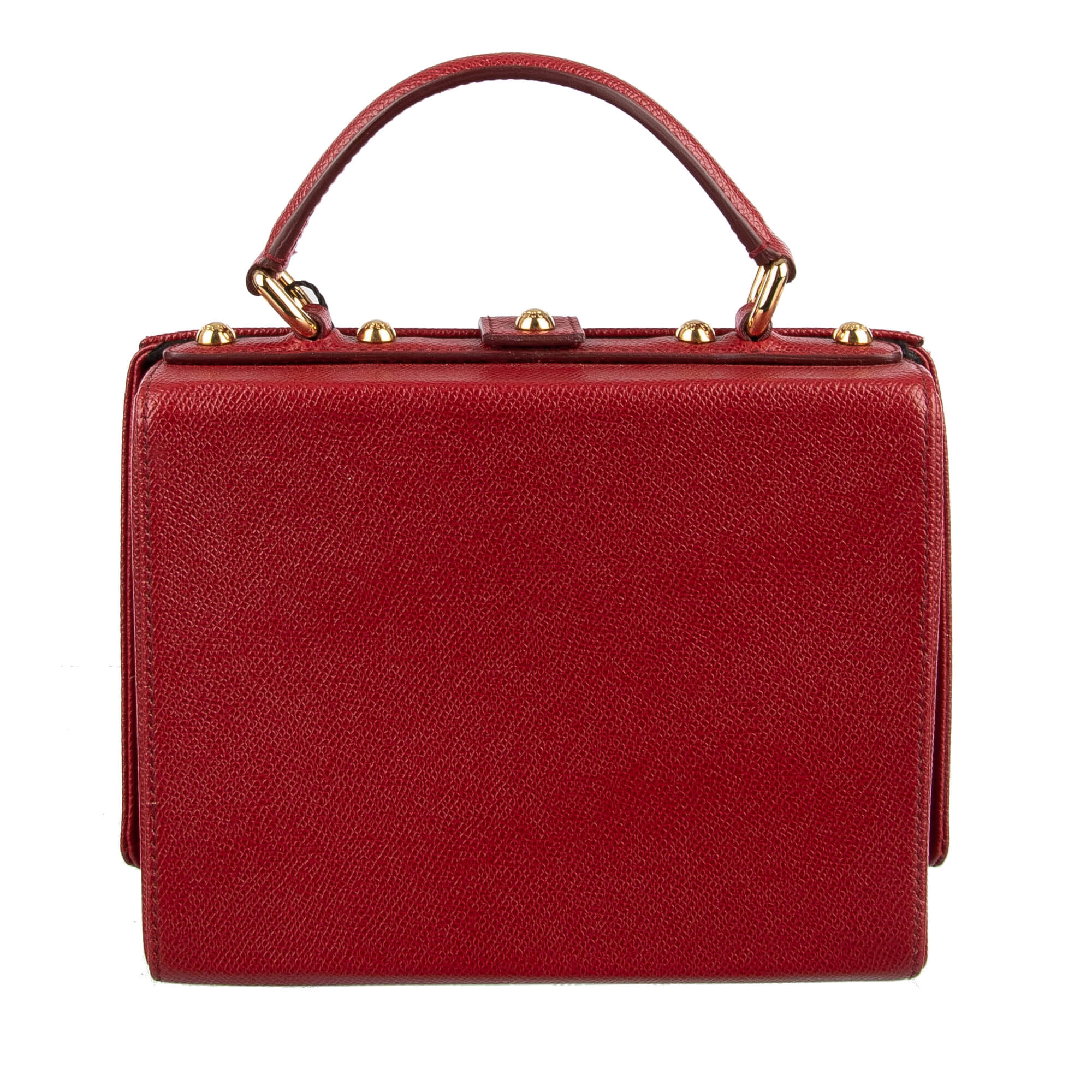 Dauphine Leather Bag DOLCE BOX Red ML7946
