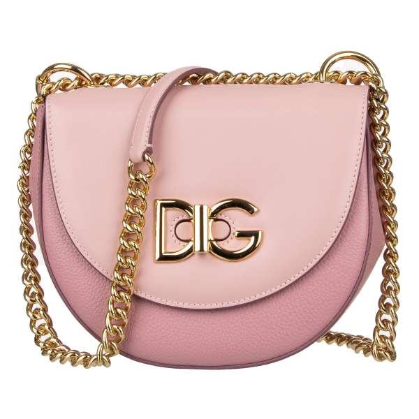 Crossbody / Shoulder Bag WiFi Bag made of Bottalato and Mediterraneo leather with DG logo, outer pocket and chain strap by DOLCE & GABBANA