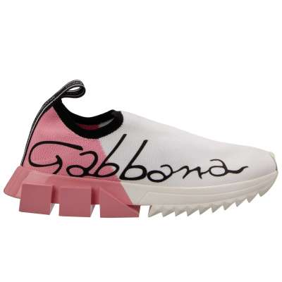 DG Logo Slip-On Woman Sneaker SORRENTO White Pink 36 6