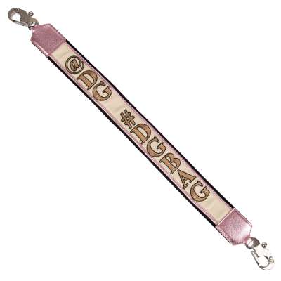 #DGBAG Embroidery Bag Belt Strap Handle Pink Beige
