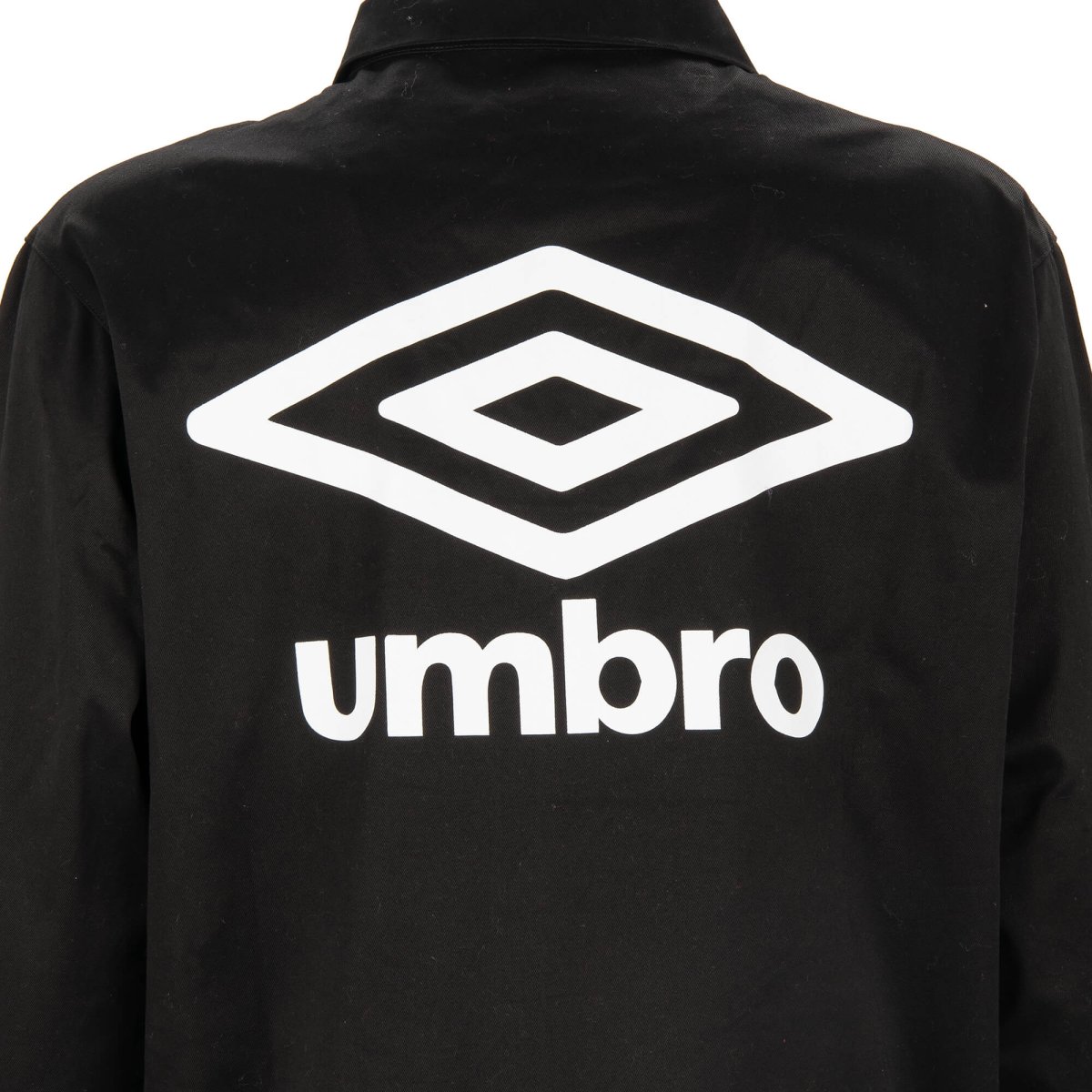Off White Off White x Umbro Oversize Shirt Jacket with Logo Black White M L FASHION ROOMS