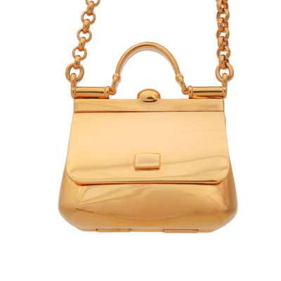 Miss Sicily Tasche Anhänger Collier Kette Gold 