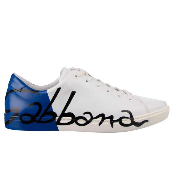 Dolce & Gabbana Low-Top Sneaker PORTOFINO Light White Blue 44 | FASHION  ROOMS