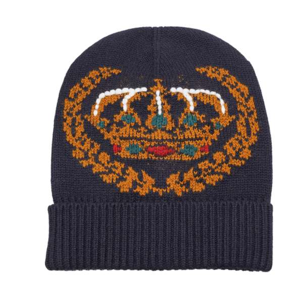 Cashmere and virgin wool blend Hat / Beanie with crown by DOLCE & GABBANA 