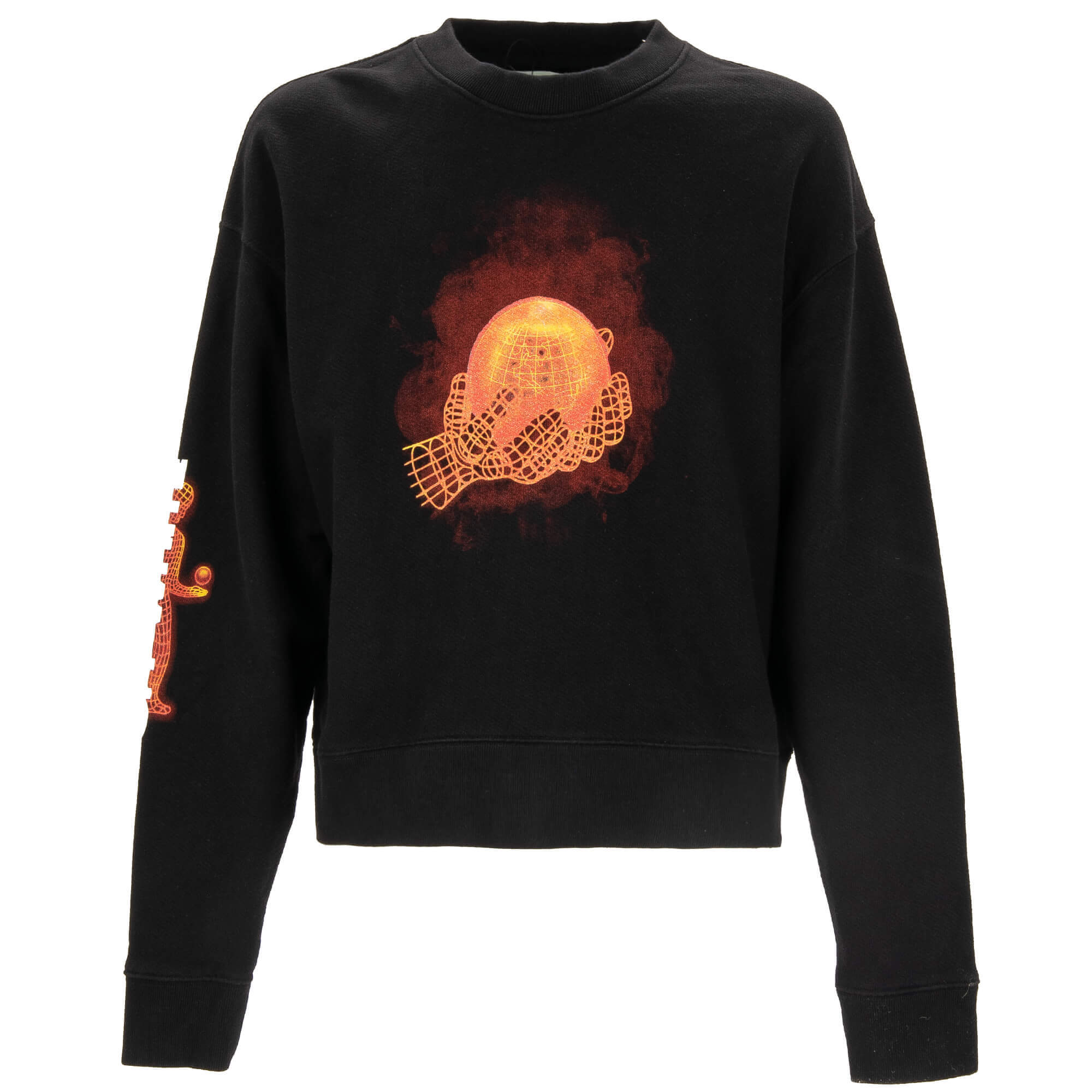 Orange off white sweatshirt deals