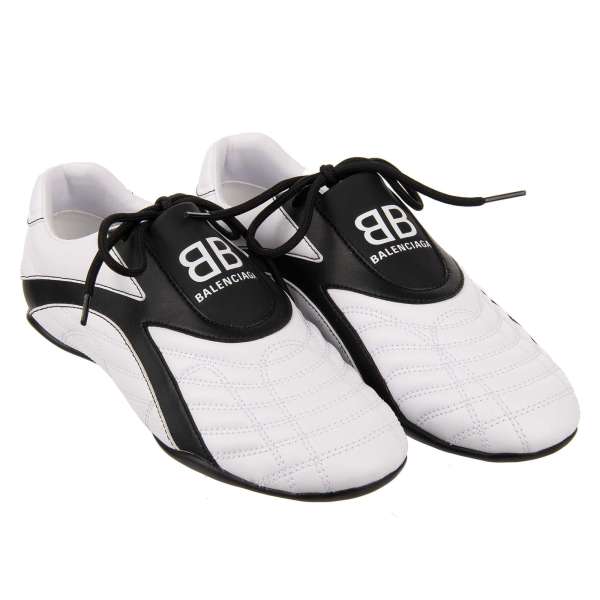 Sneaker ZEN with Balenciaga logo in front and on the back in black and white by BALENCIAGA