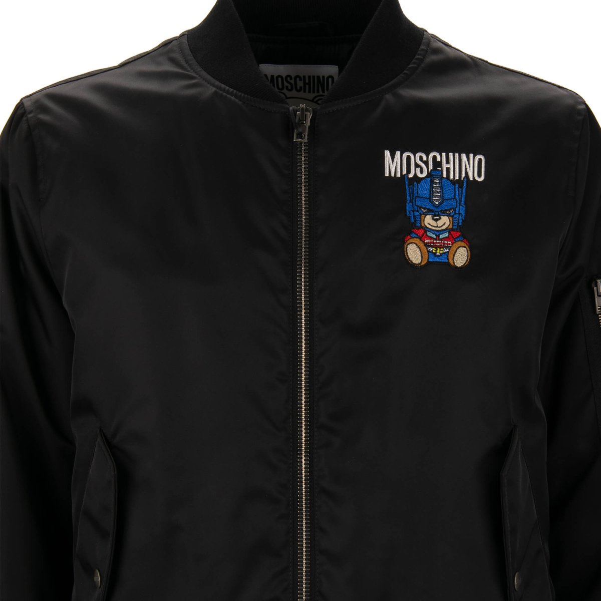 Moschino COUTURE Nylon Transformers Robot Embroidered Jacket