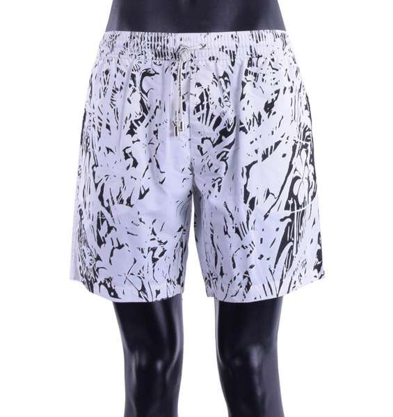 Floral Printed swimming shorts with logo and pockets by DOLCE & GABBANA Beachwear