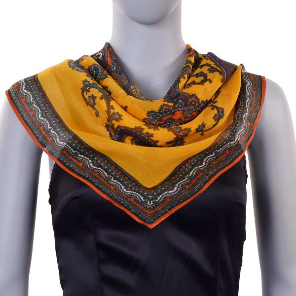 Silk Printed Scarf by D&G DOLCE & GABBANA