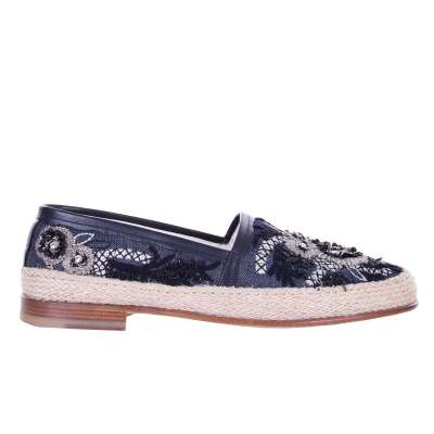 Embroidered Espadrilles PIANOSA Blue Black