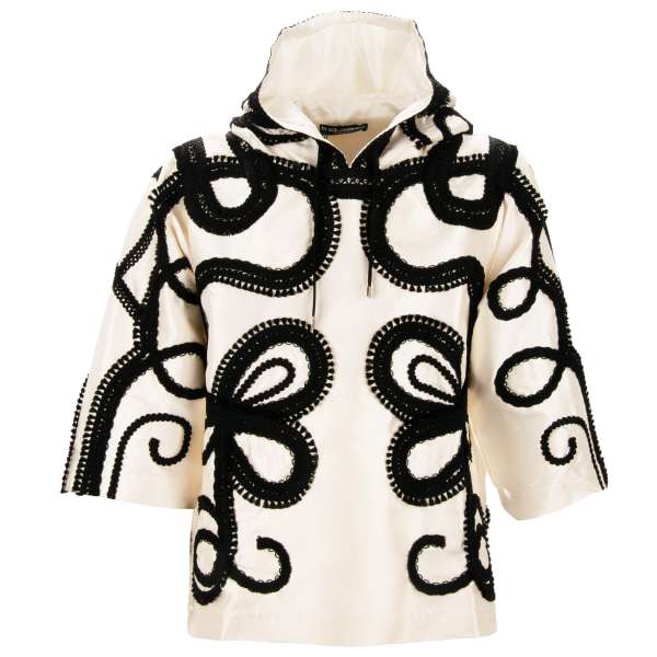 3/4-Ärmel Hoody aus Seide im spanischen Torero-Stil mit Stickerei von DOLCE & GABBANA 