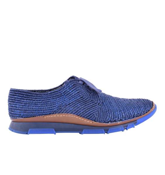 Details about   DOLCE & GABBANA Rafia Sneakers SCILLA Blue Shoes Sneaker 05208a