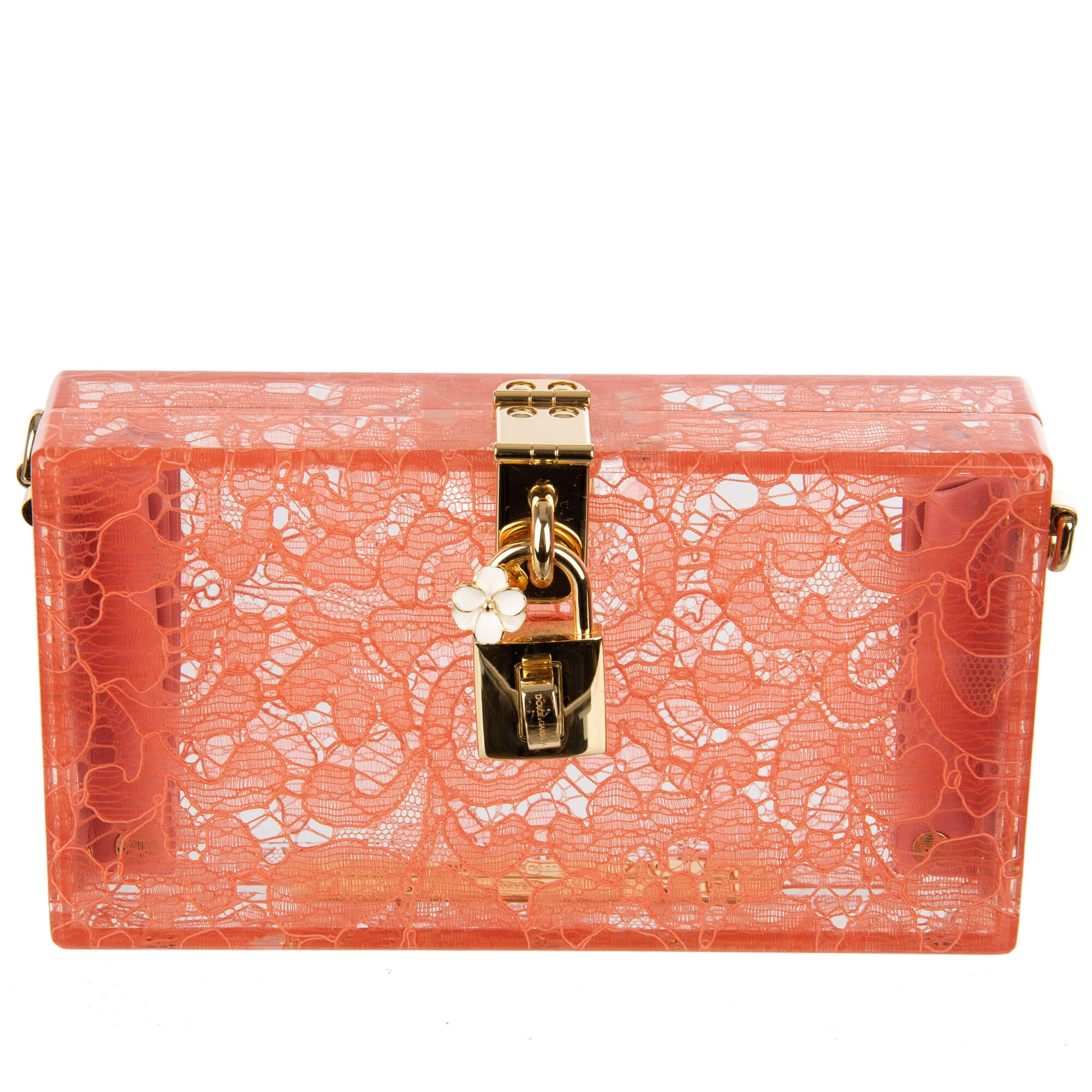 Dolce & Gabbana Plexiglass Clutch Bag DOLCE BOX Rainbow with Taormina Lace Pink | FASHION ROOMS Dolce & Gabbana Plexiglass Clutch Bag DOLCE BOX Rainbow with Taormina Lace Pink | FASHION ROOMS