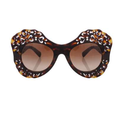 Dekorative Leopard Sonnenbrille DG 4256 mit Logo Braun 