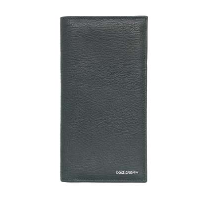 DG Logo Large Leather Wallet Card Pocket Green