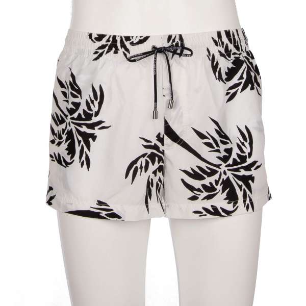 Floral printed Swim shorts with pockets and built-in-brief by DOLCE & GABBANA Beachwear