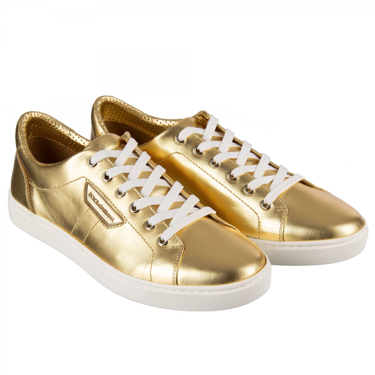 Dolce gabbana shoes gold hot sale