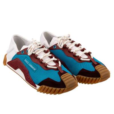 DG Logo Low-Top Men Sneaker Shoes NS1 Blue White 45 UK 11