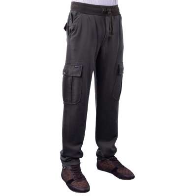 Military Style Gym Trousers Khaki
