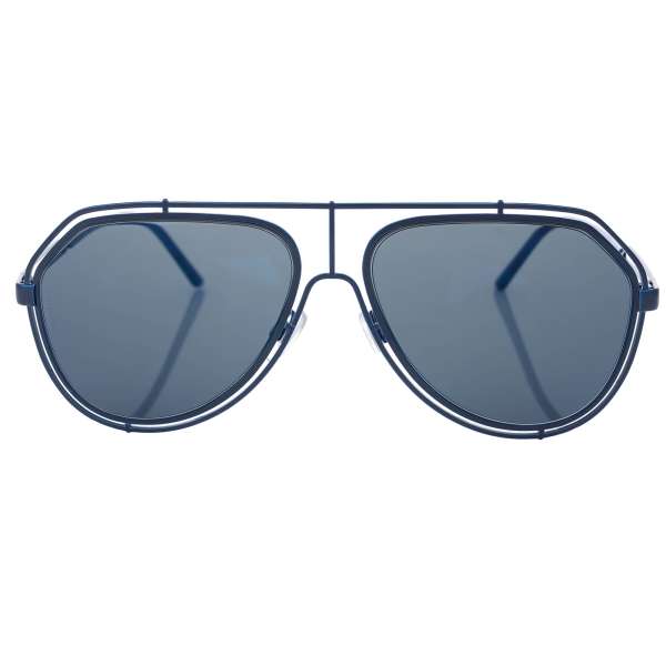 Pilot Style Metal Sunglasses DG 2176 in blue DOLCE & GABBANA