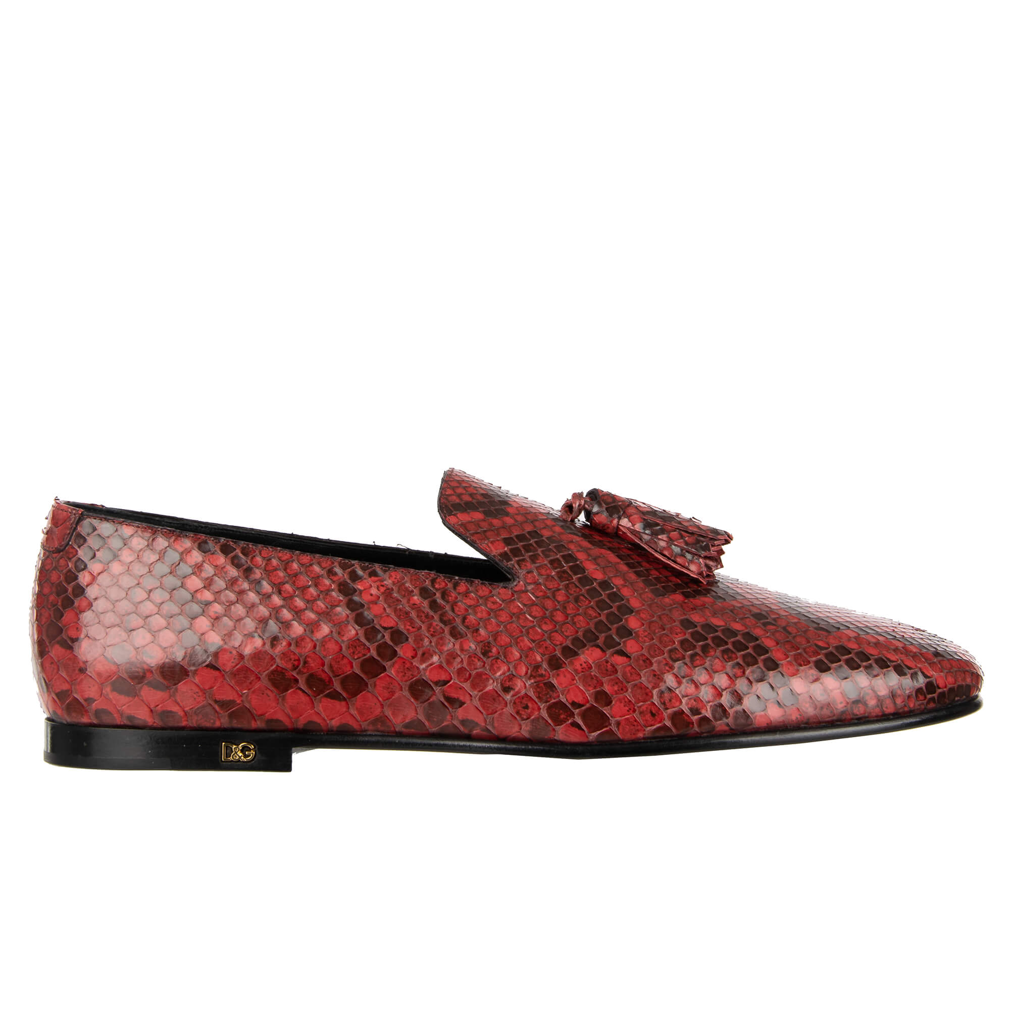 Red tassel shoes sales