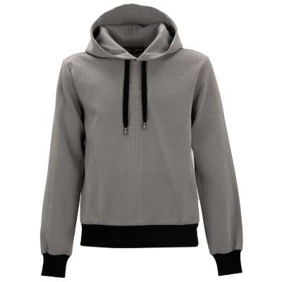 DG Krone Logo Baumwolle Hoodie Sweater Pullover Grau 