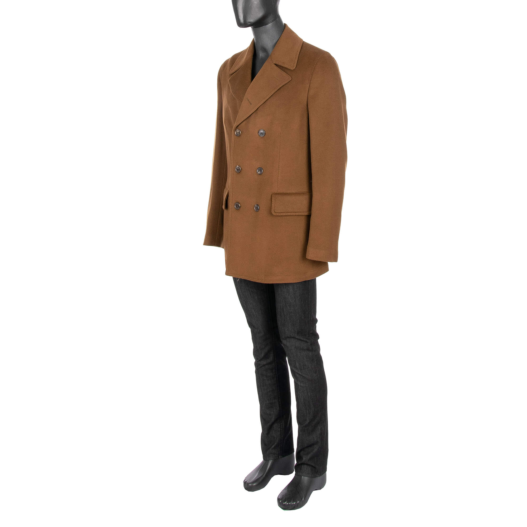 Cashemere Double Breasted Coat Camel