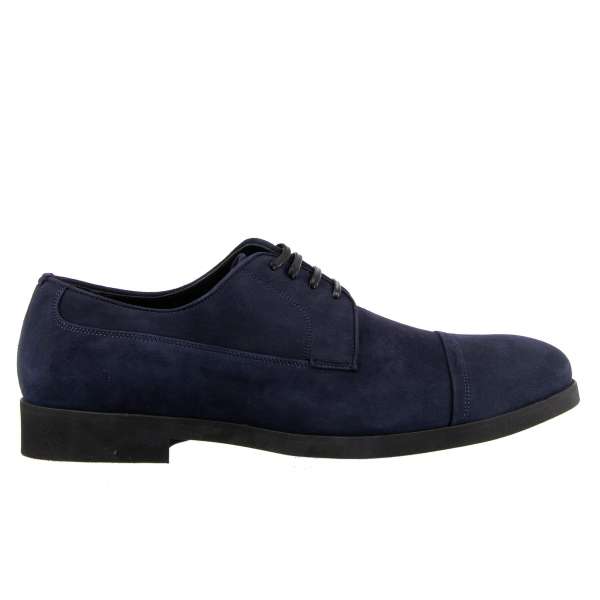 Blue suede oxford shoes new arrivals