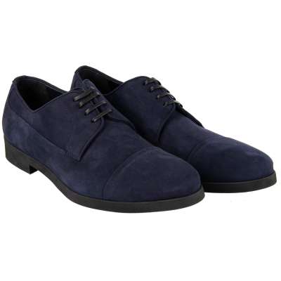 Formelle Wildleder Derby Schuhe SORRENTO Blau