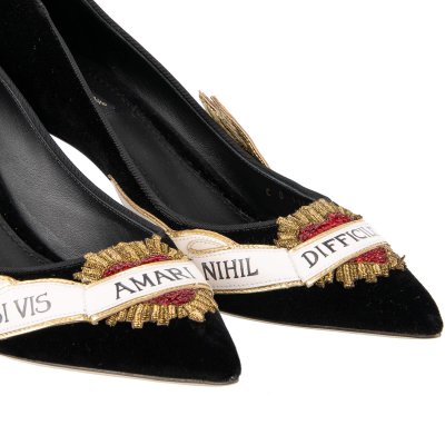 Dolce and gabbana velvet shoes clearance