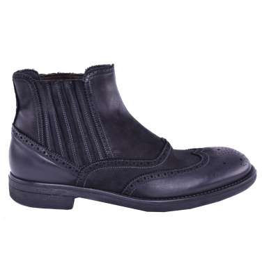 Wildleder Stiefeletten Schwarz