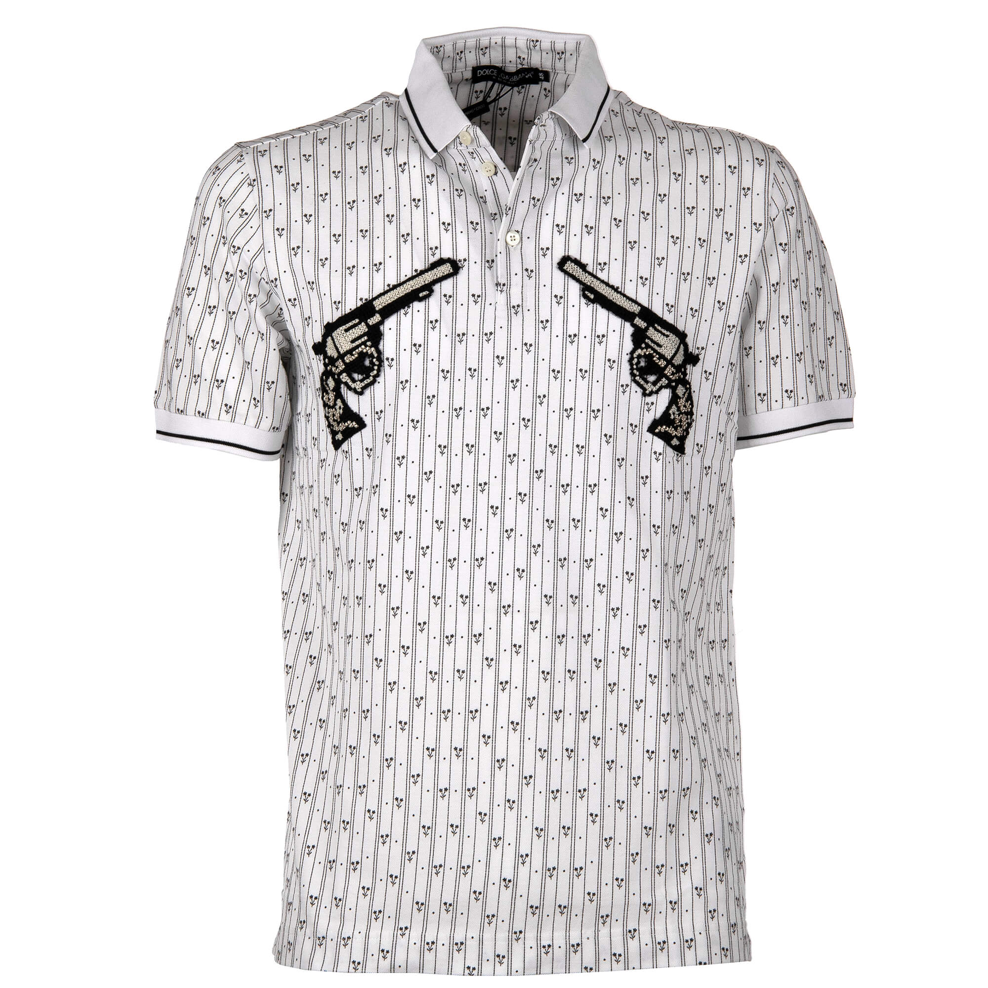 Dolce & Gabbana | Women Monogram Jacquard Silk Shirt White 48