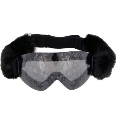 Mink Lace Mirror Ski Goggles Mask Sunglasses BI0759 Black