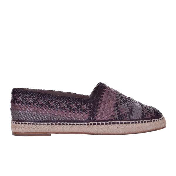 Espadrilles aus geflochtenen Büffelleder TREMITI von DOLCE & GABBANA Black Label