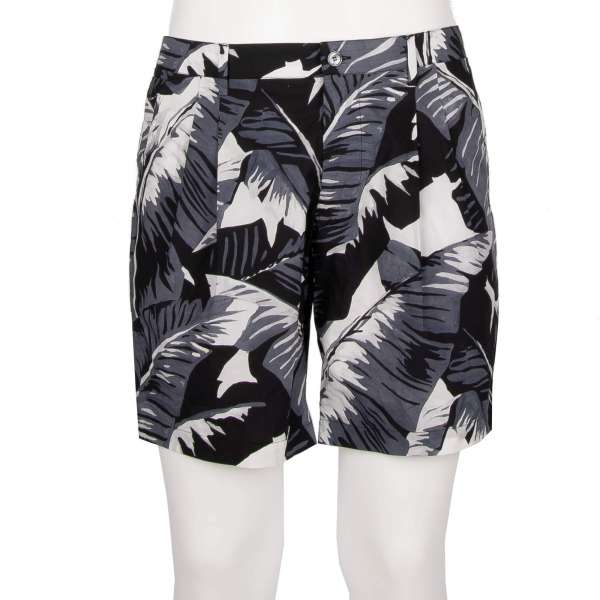 Floral printed expandable Swim shorts / Board shorts with pockets and built-in-brief by DOLCE & GABBANA Beachwear