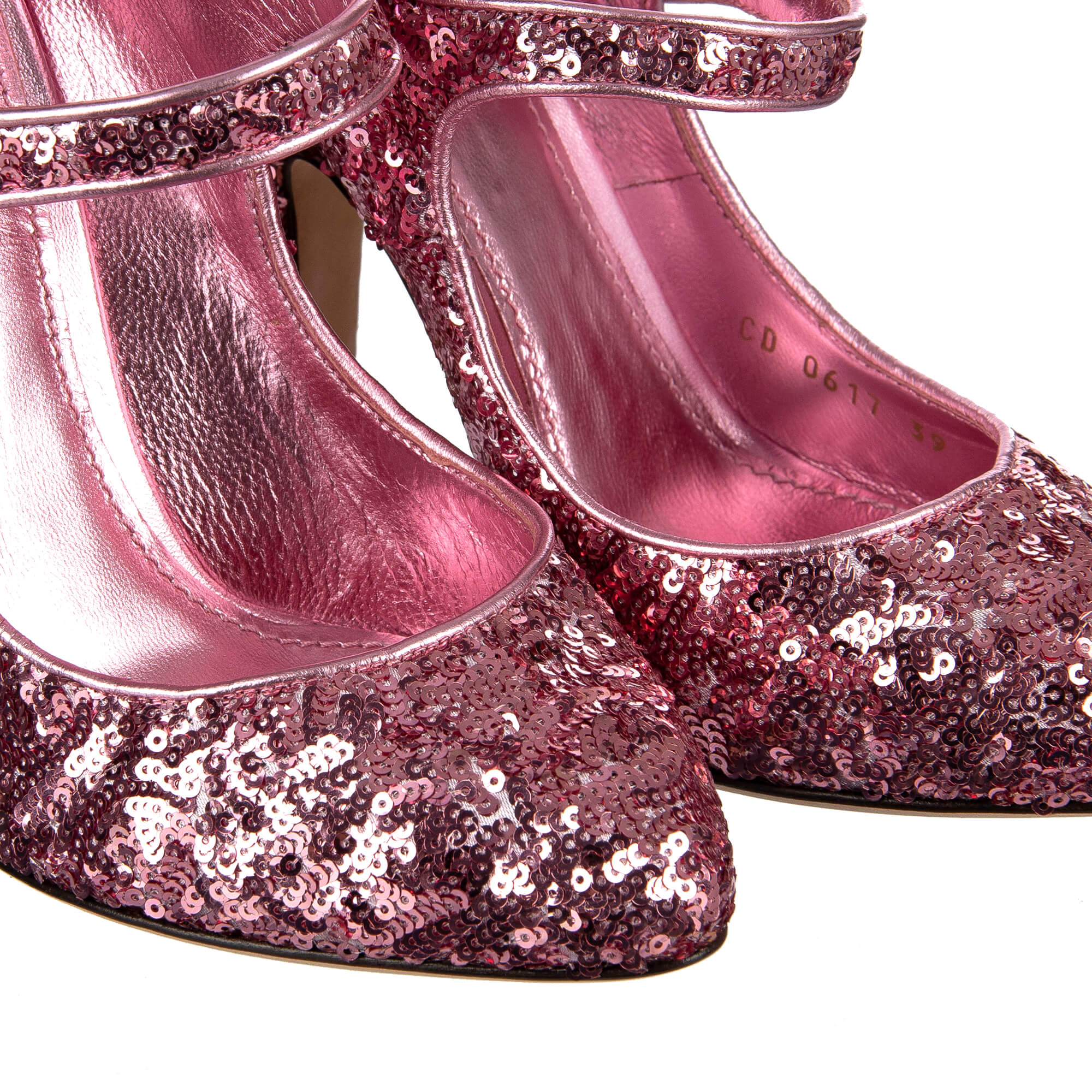 Dolce and gabbana cheap sparkly shoes pink