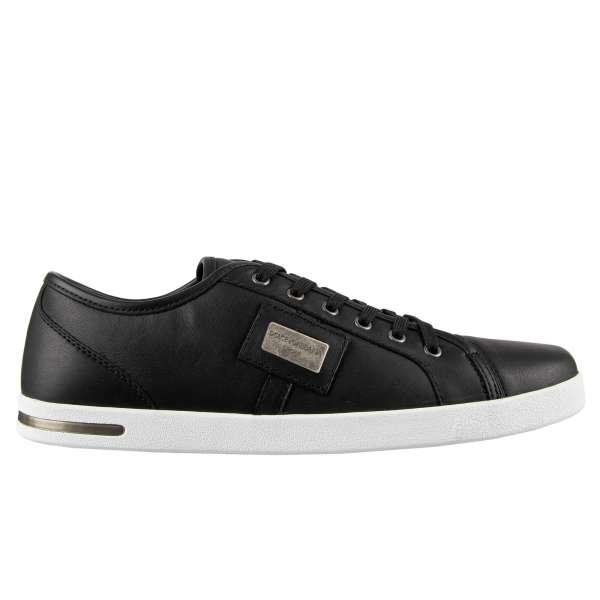 Classic nappa leather sneakers NEW RU with metal logo plate by DOLCE & GABBANA Sport 