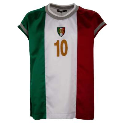 Italien Flagge DG Logo Patch Tank Top T-Shirt Weiß S M L 