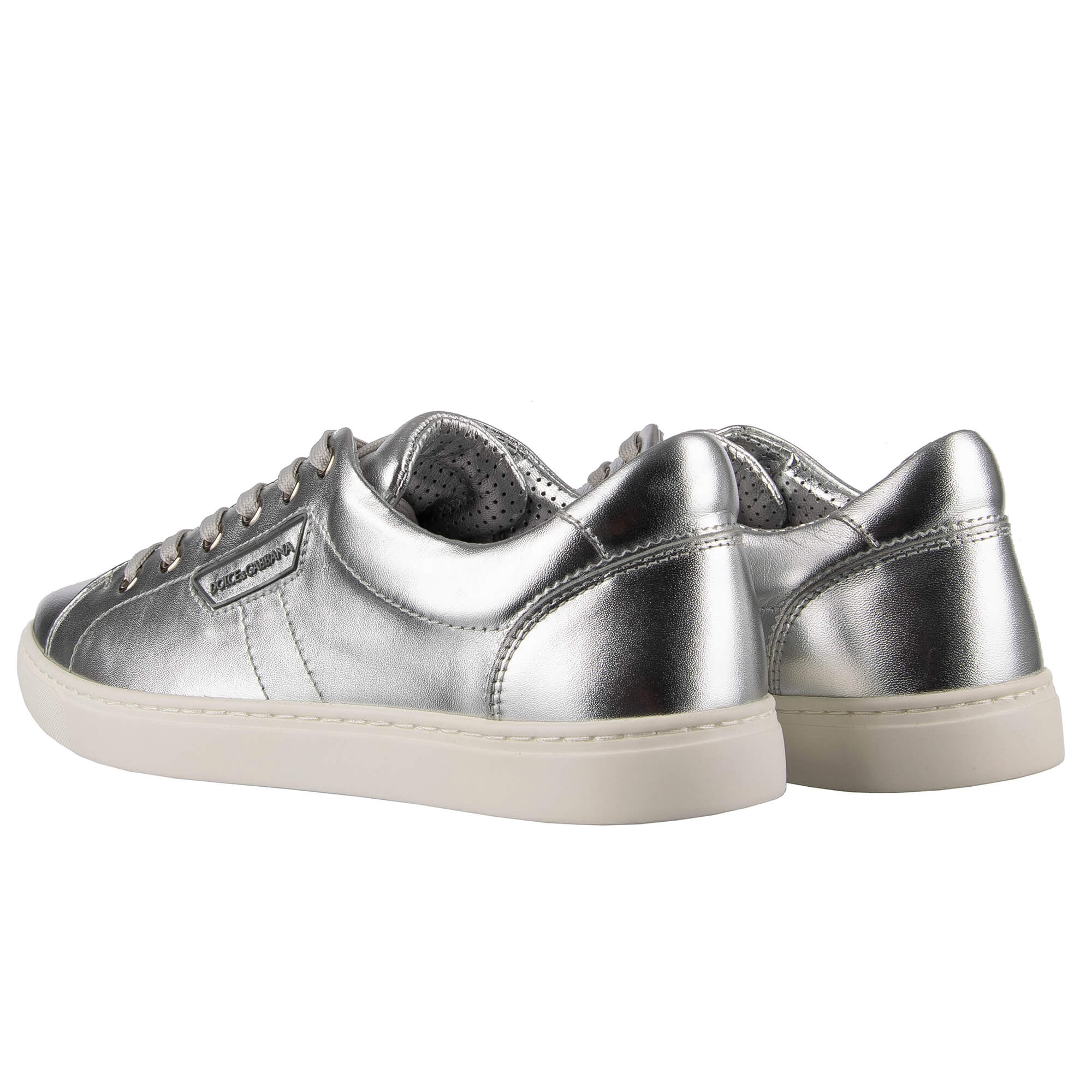 Dolce and gabbana silver shoes 2025