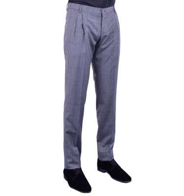 Classic Checked Trousers Grey