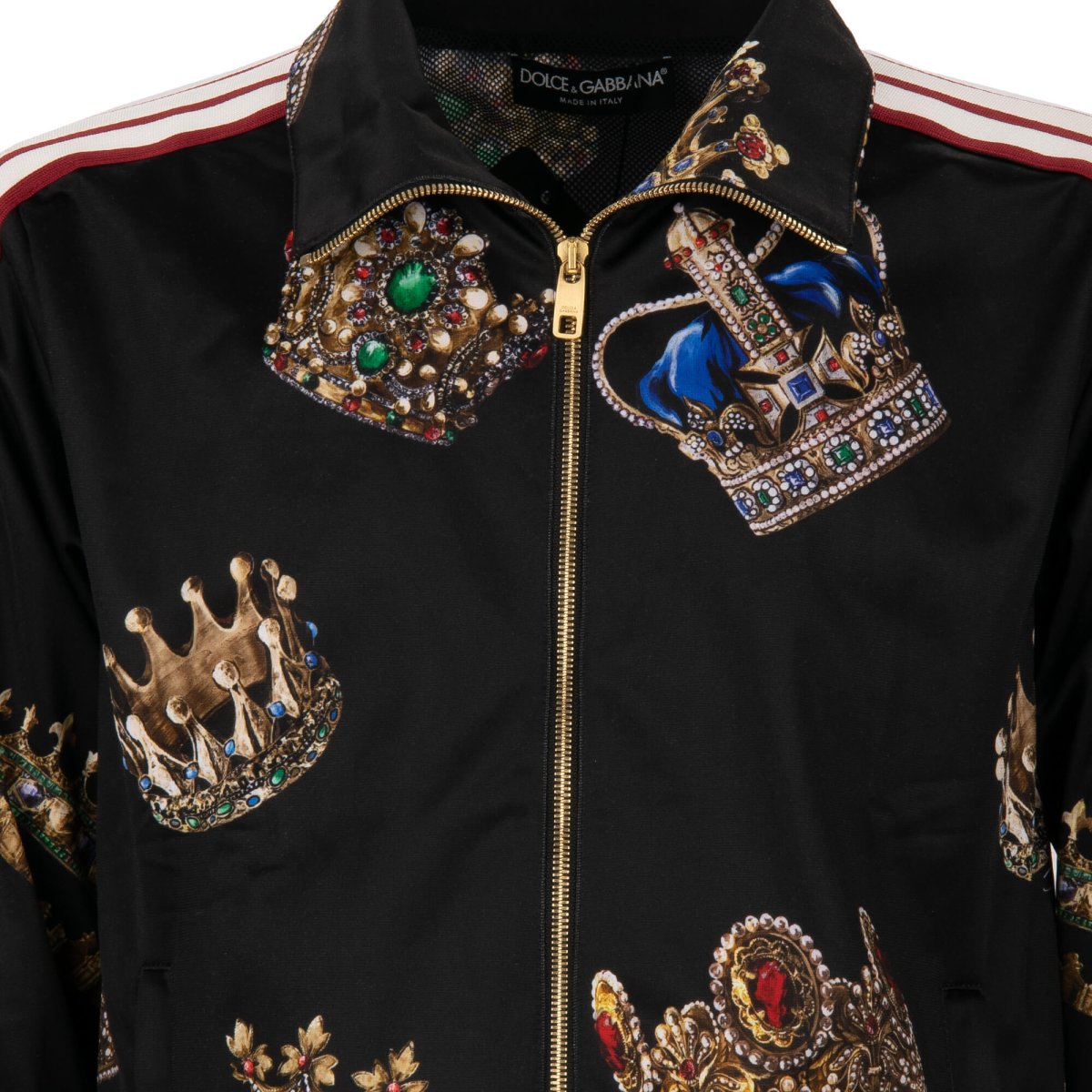 驚きの安さ Crown Baroque Gabbana & Dolce King Black Knit Striped Jacket ジャケット・アウター