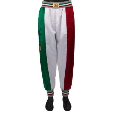 DG Logo Italia Italy Flag Jogging Pants Green White Red 50 M L