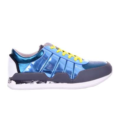 Low-Top Sneakers NIGERIA Azure Gray