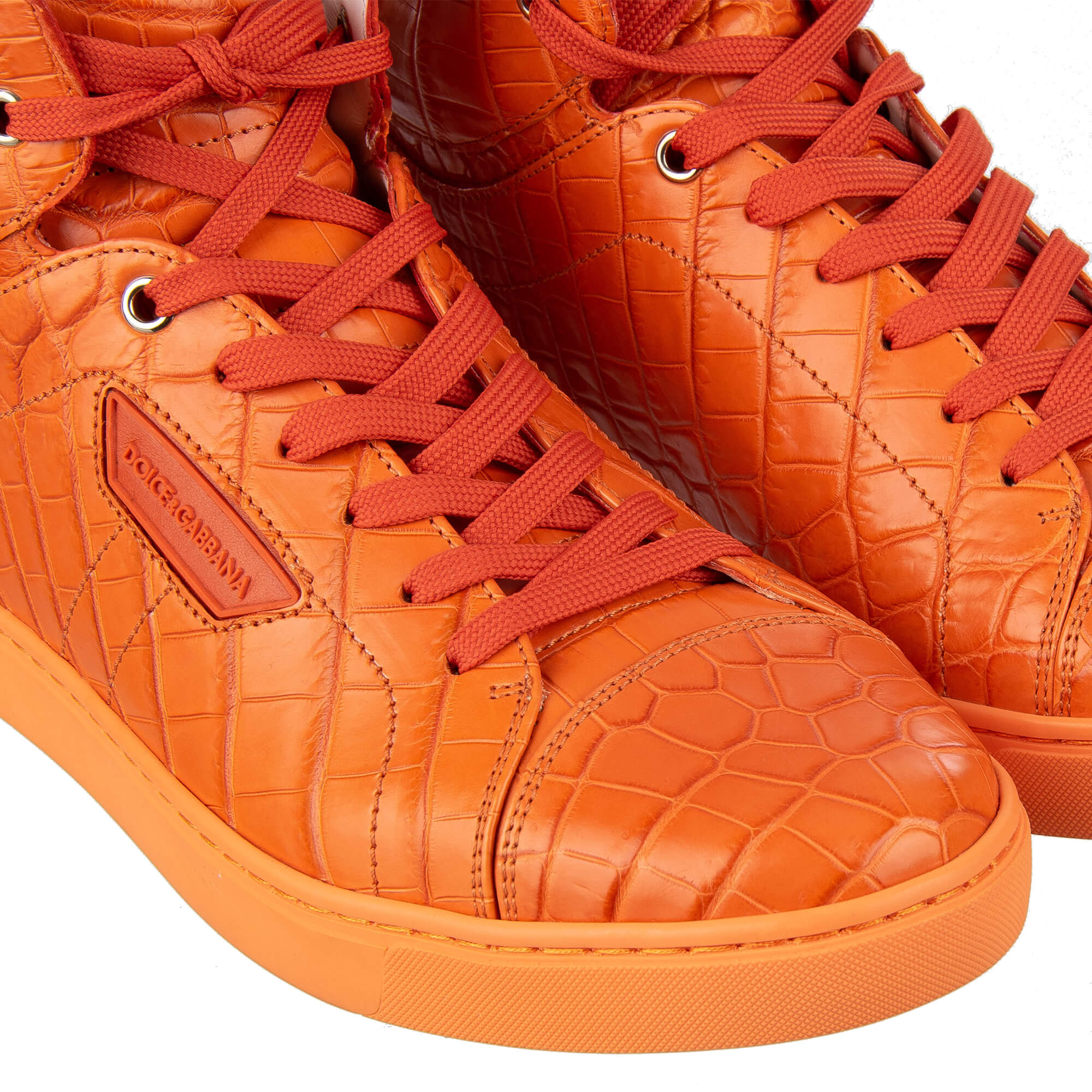 Dolce & Gabbana Crocodile Leather High-Top Sneaker