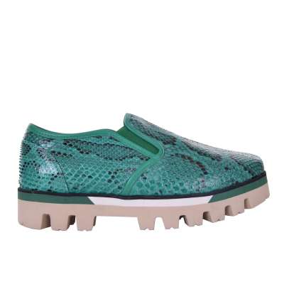 Plateau Slip On Schuhe London Grün 39
