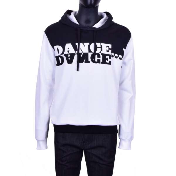 Hoody / Sweatshirt with Print DANCE on both sides by DOLCE & GABBANA Black Line