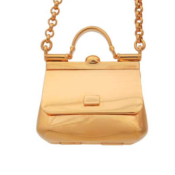 Miss Sicily chain necklace with Bag pendant in gold by DOLCE & GABBANA