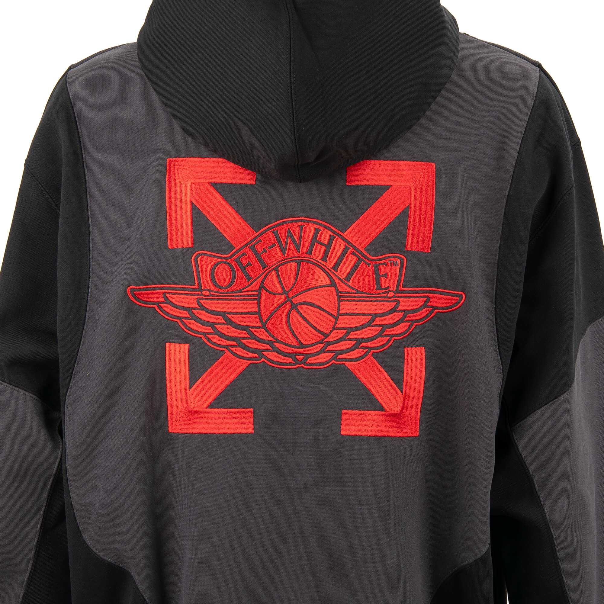 Black and red off white hoodie on sale
