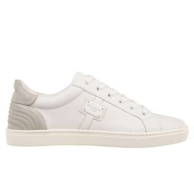 Low-Top Sneaker LONDON with DG Logo Plate White Gray 41 UK 7 US 8